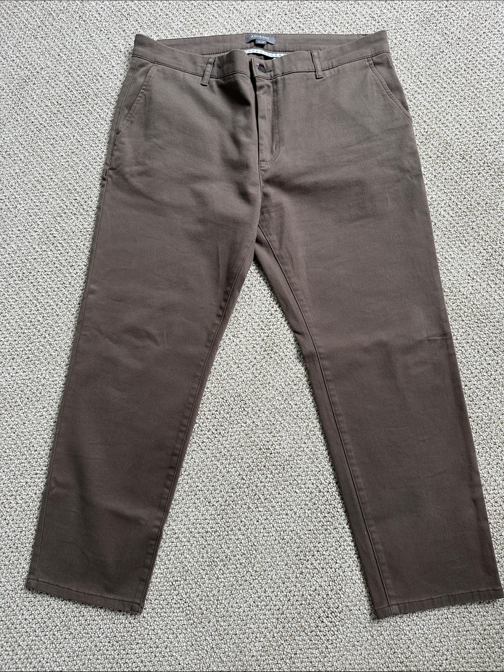 Men's Tailored Brown Chinos
